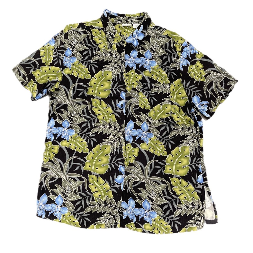 Carolina Colours Plus Hawaiian button down collared short sleeve shirt 90’s